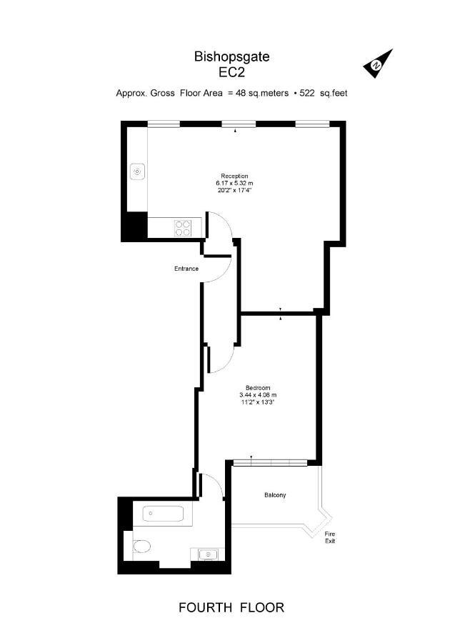 Apartment 4, 48 Bishopsgate By City Living 伦敦 外观 照片